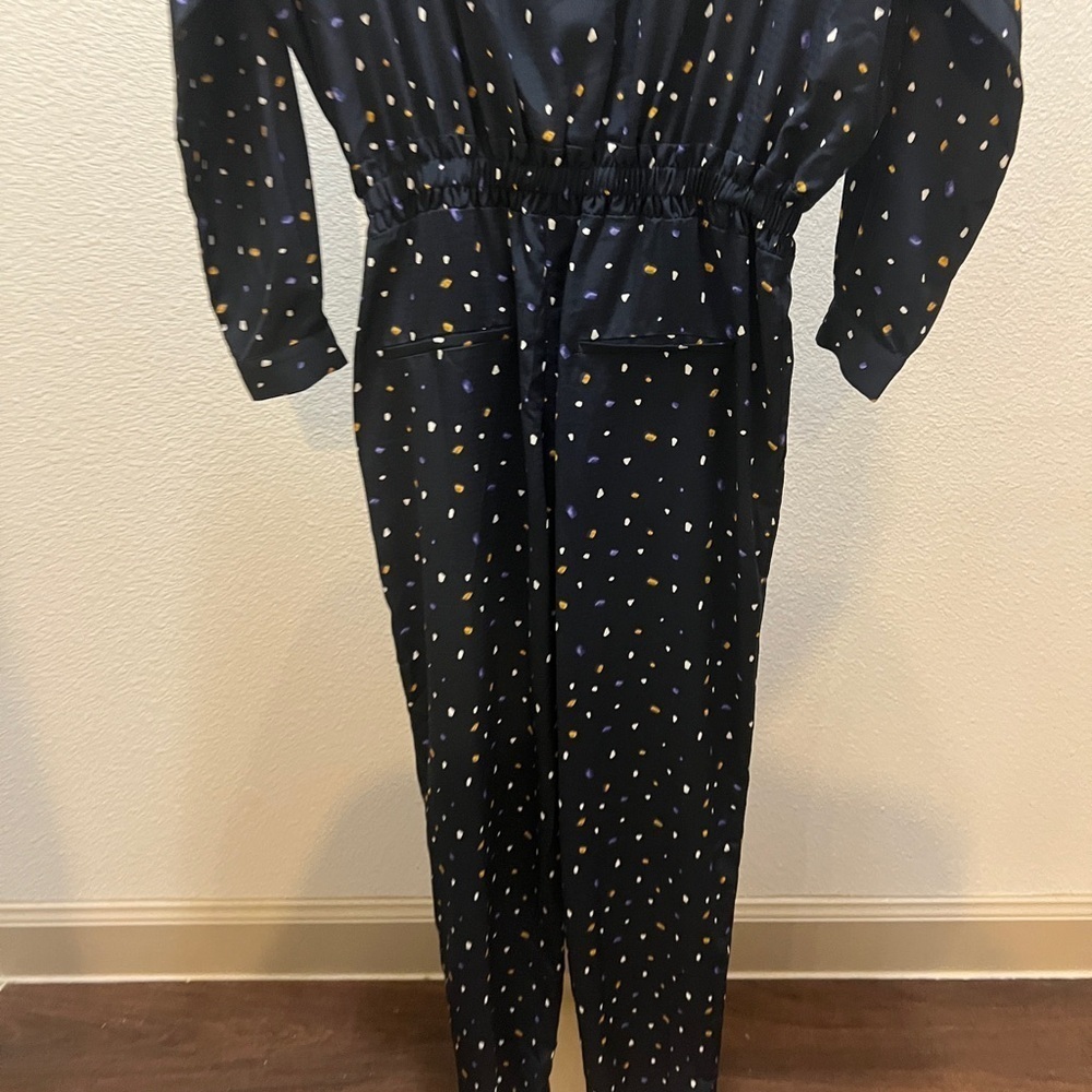 FRNCH Navy Long Sleeve Jumpsuit Size XS - Picture 8 of 9